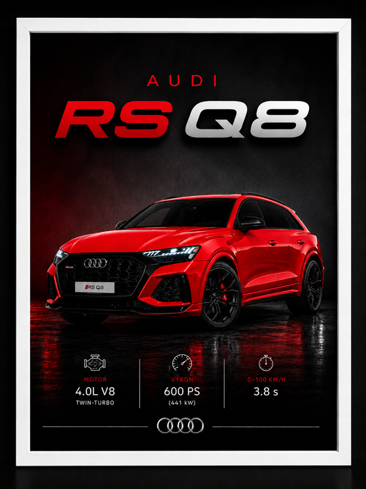 Audi RSQ8 – detail tisku prémiového obrazu MotionCar