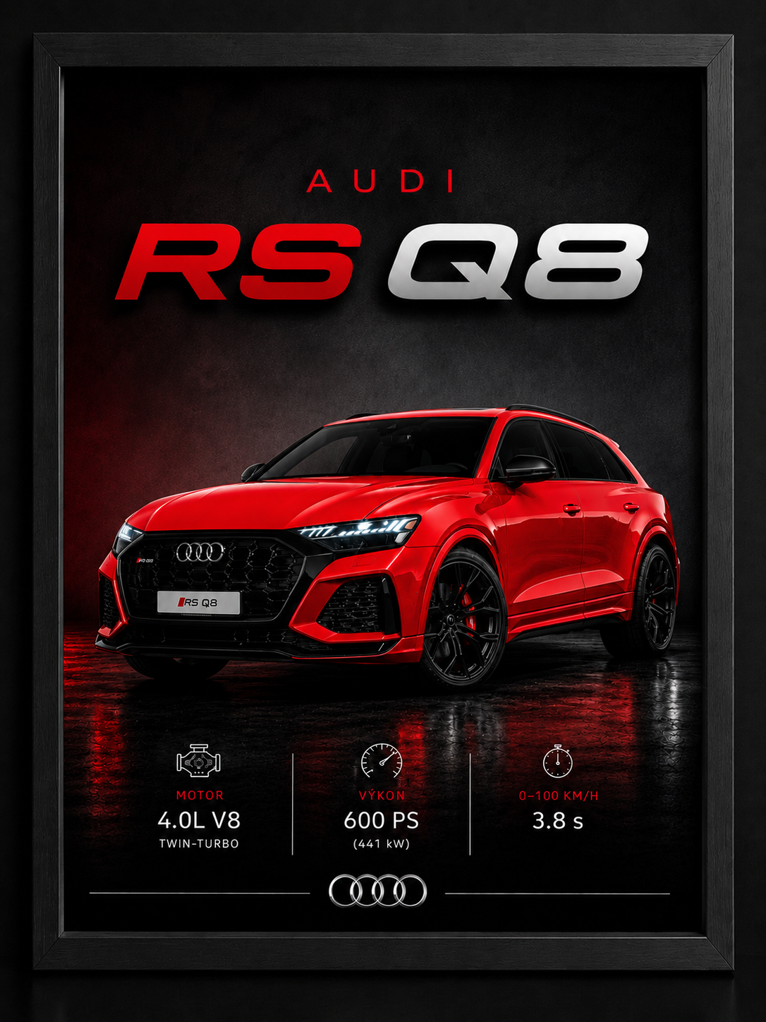 Audi RSQ8 – prémiový automobilový obraz na zeď od MotionCar