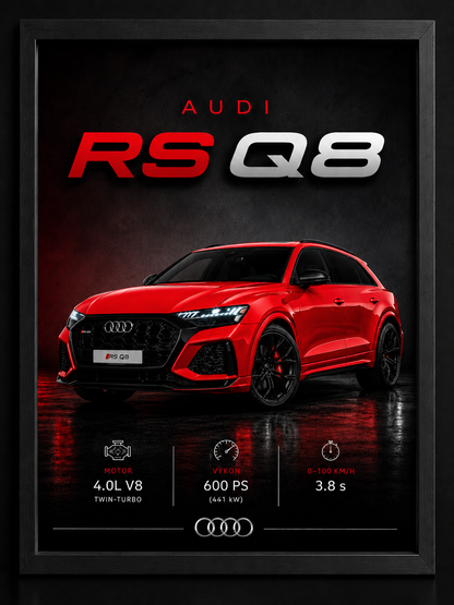 Audi RSQ8 – prémiový automobilový obraz na zeď od MotionCar